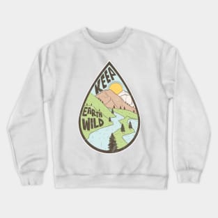 Earth Day Wild Nature Crewneck Sweatshirt